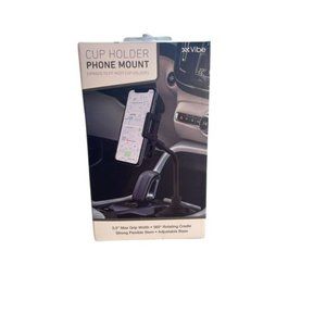 Vibe Auto Cup Holder Phone Mount, Black